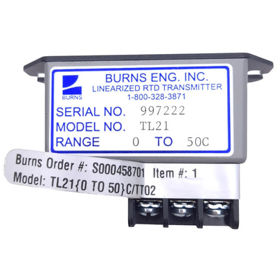 New Burns Engineering TL21{0 TO 50}C/TT02 Linearized RTD Transmitter, 0-50°C, 4-20mA