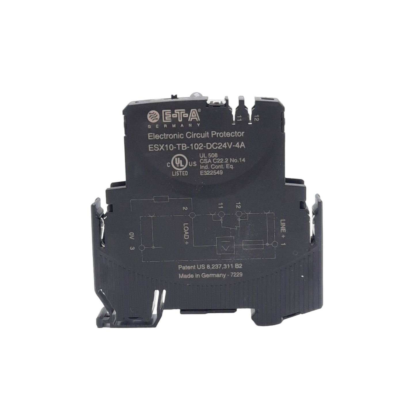 New ETA ESX10-TB-102-DC24V-4A Electronic Circuit Protector 24VDC, 4A, 1-Pole