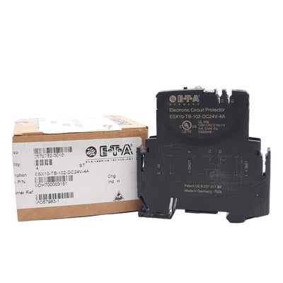 New ETA ESX10-TB-102-DC24V-4A Electronic Circuit Protector 24VDC, 4A, 1-Pole