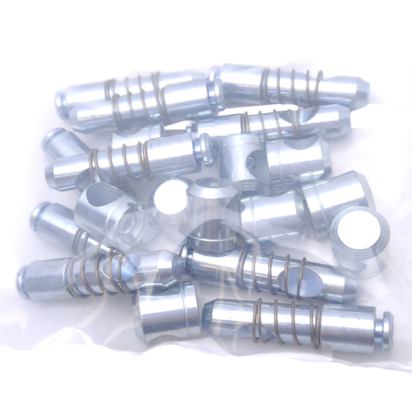 New Lot of 10 Maytec 1.21.2H0 Universal Connectors, H Slot, ø12mm, 20mm Profile