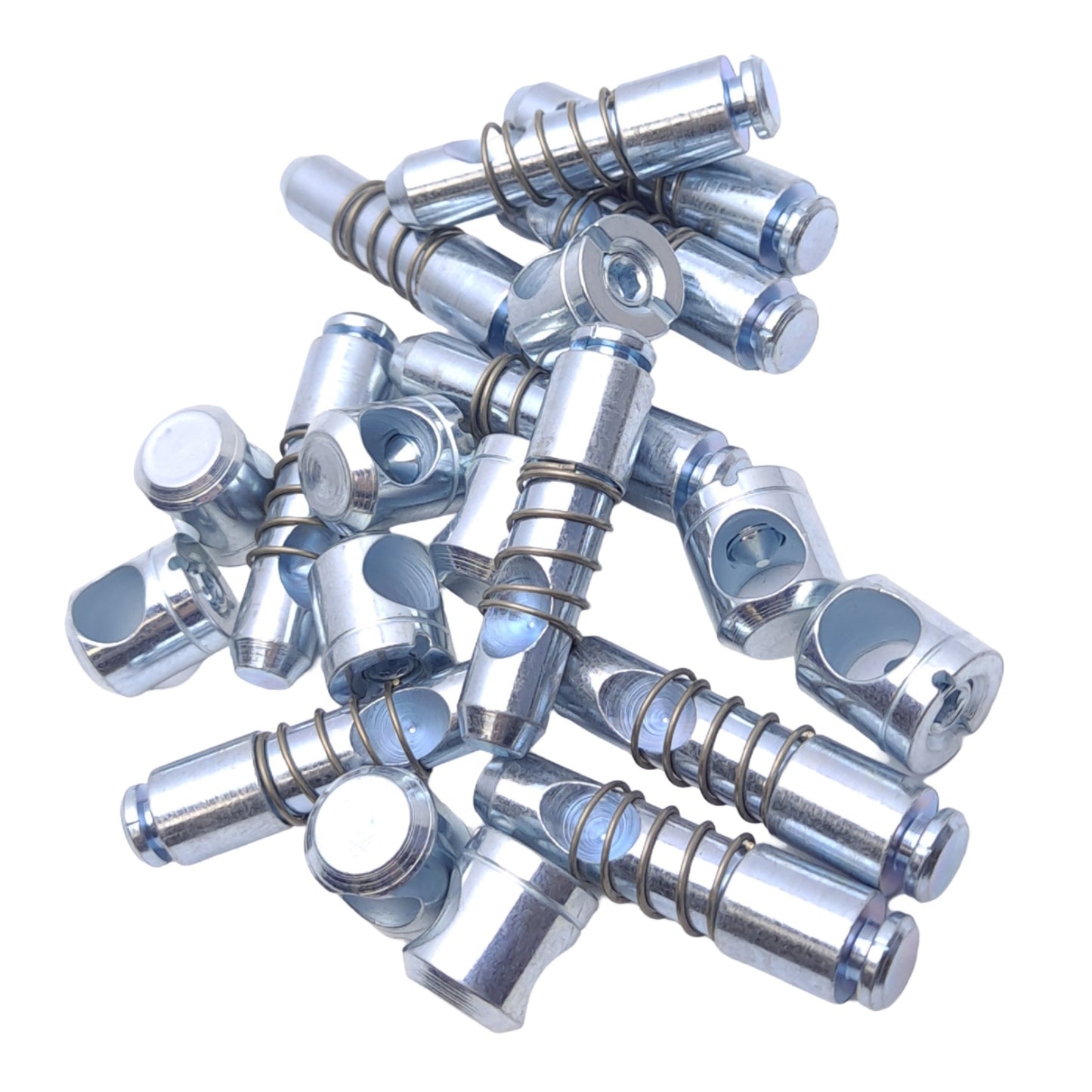 New Lot of 10 Maytec 1.21.2H0 Universal Connectors, H Slot, ø12mm, 20mm Profile