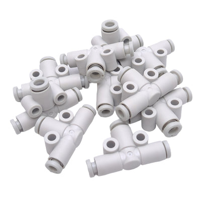 New Lot of 10 SMC KQ2T23-04A Pneumatic Tee One-Touch Fittings, ø3.2mm to ø4mm, 1 MPa
