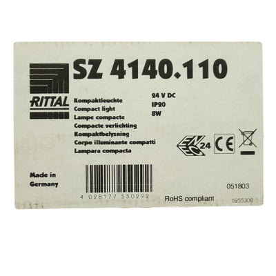 New Rittal SZ 4140.110 Compact Light, Supply: 24VDC 8W, 455mm x 59mm x 24mm