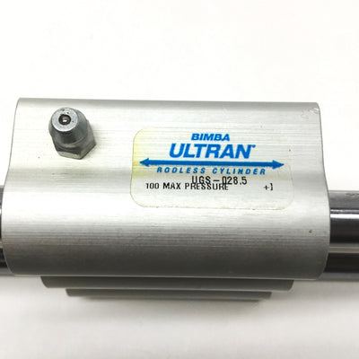 New Bimba UGS-045 Ultran Rodless Slide Cylinder Linear Actuator 5" Stroke, 3/4" Bore