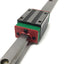 Used Hiwin HGH15CA (x2) Ball Bearing Carriage Block Slides on 590mm Linear Guide Rail