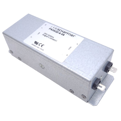 New Schaffner FN352Z-6-06 Multi-Stage EMI Filter, DC to 400Hz, 40J, 250VAC 6A