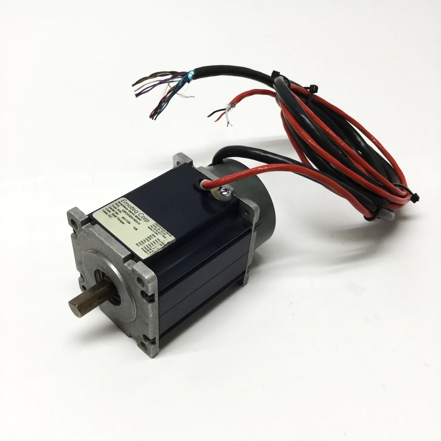 Used Emoteq QB02300-N03-HE Quantum Brushless Servo Motor 8000RPM NEMA 23 w/Encoder