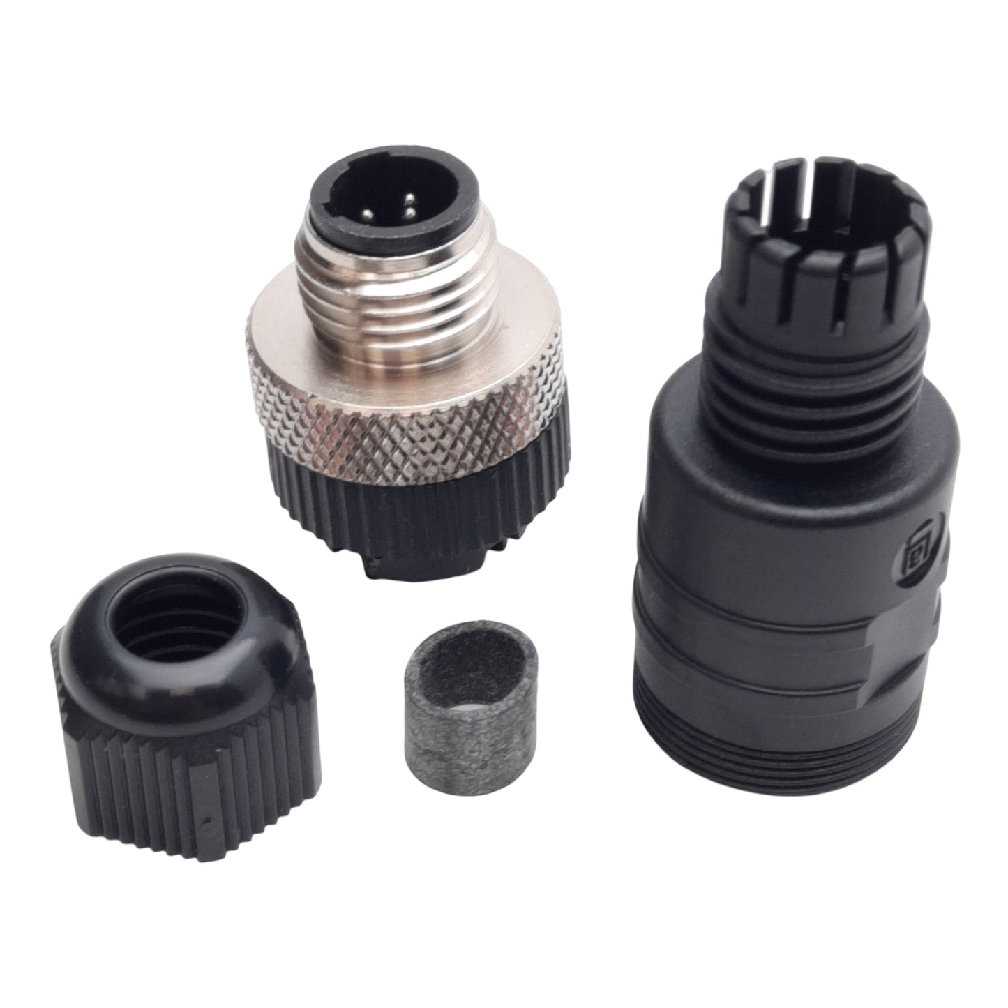 New Lot of 5 Lumberg Automation RSC 3/7 Field Wireable Connector M12 3-Pin, 240V 4A