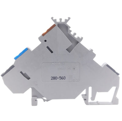 New Lots of 9 Wago 280-560 Terminal Block, 3-Conductor, 3-Level, 400V 20A, DIN Rail