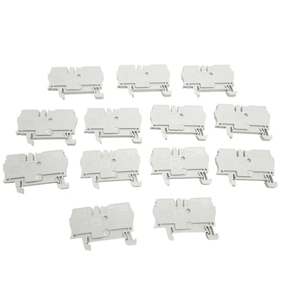 New Lot of 13 Allen Bradley 1492-L3 Terminal Block Spring Clamp 600V, 25A, 30-12 AWG