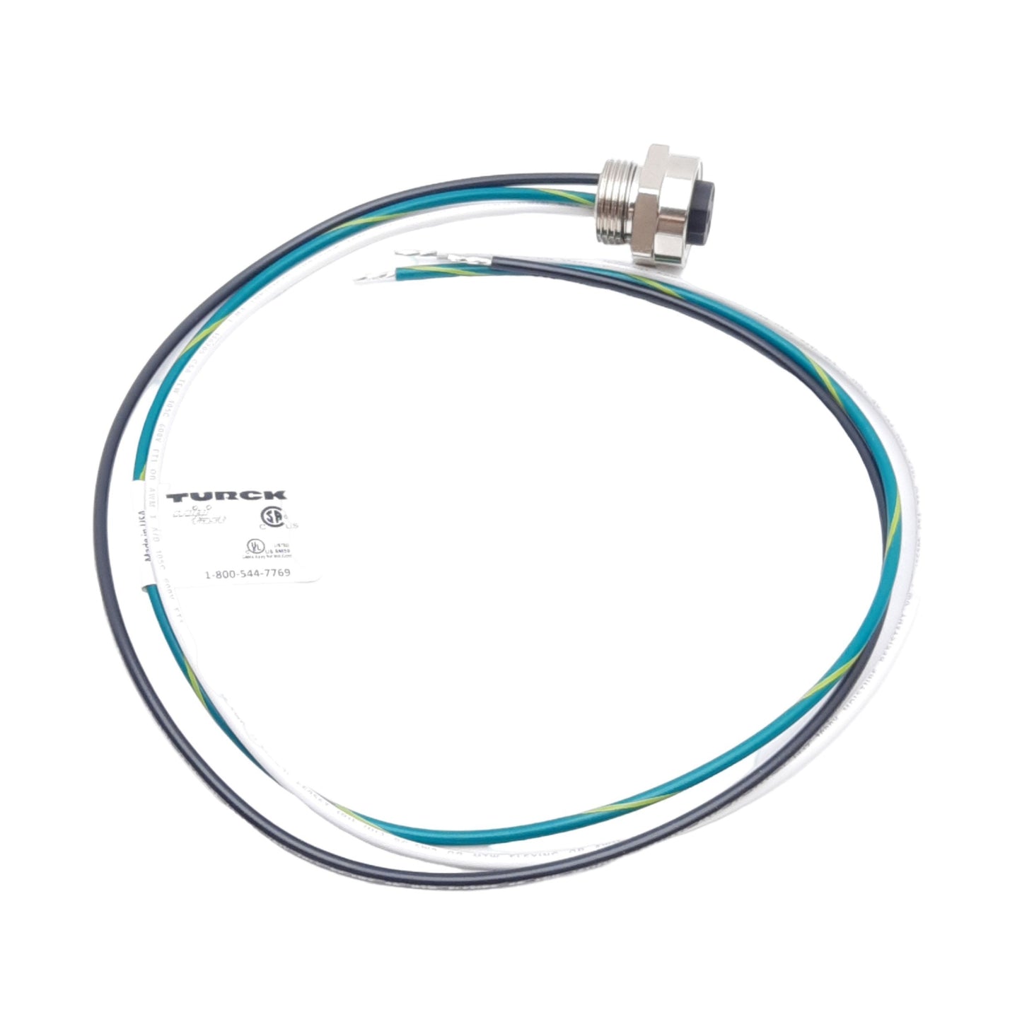 New Lot of 3 Turck RFK 36-0.5M/M20 Panel Mount Plug, 7/8" MiniFast 3-Pins, Female