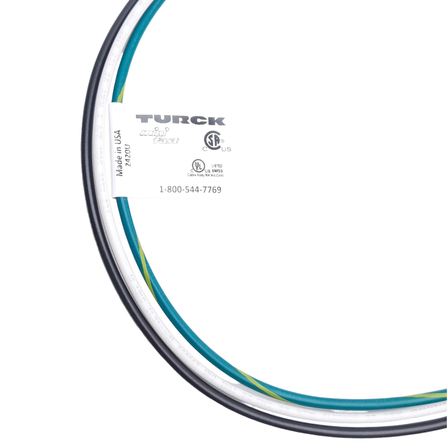 New Lot of 3 Turck RFK 36-0.5M/M20 Panel Mount Plug, 7/8" MiniFast 3-Pins, Female