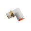 New Lot of 7 SMC KQ2L07-34AS Male Elbow Connector Fitting, 1/4" One Touch, 1/8" NPT