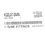 New Lot of 7 SMC KQ2L07-34AS Male Elbow Connector Fitting, 1/4" One Touch, 1/8" NPT
