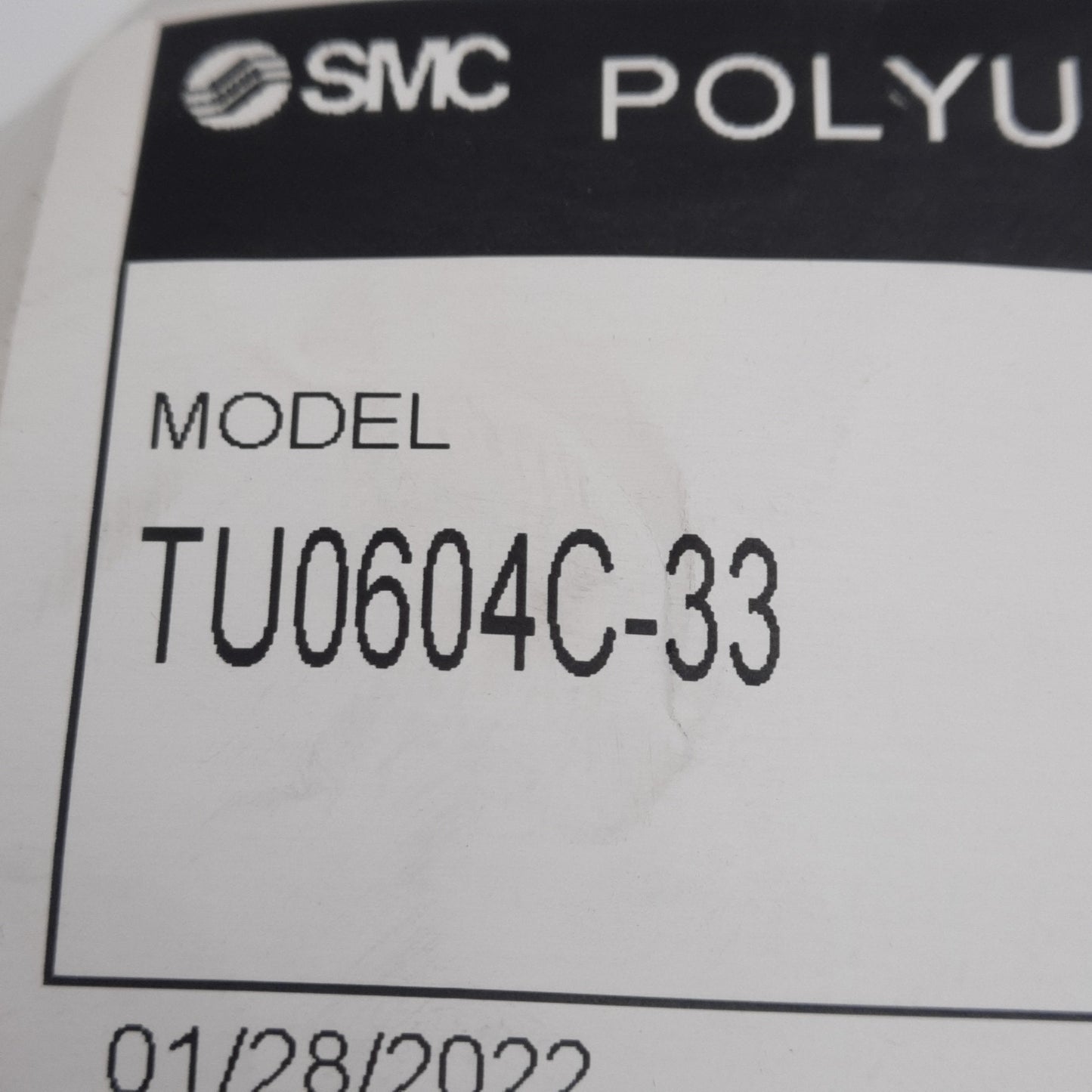 New SMC TU0604C-33 Clear Polyurethane Tubing, ø6mm OD, ø4mm ID, 0.8MPa, 100ft