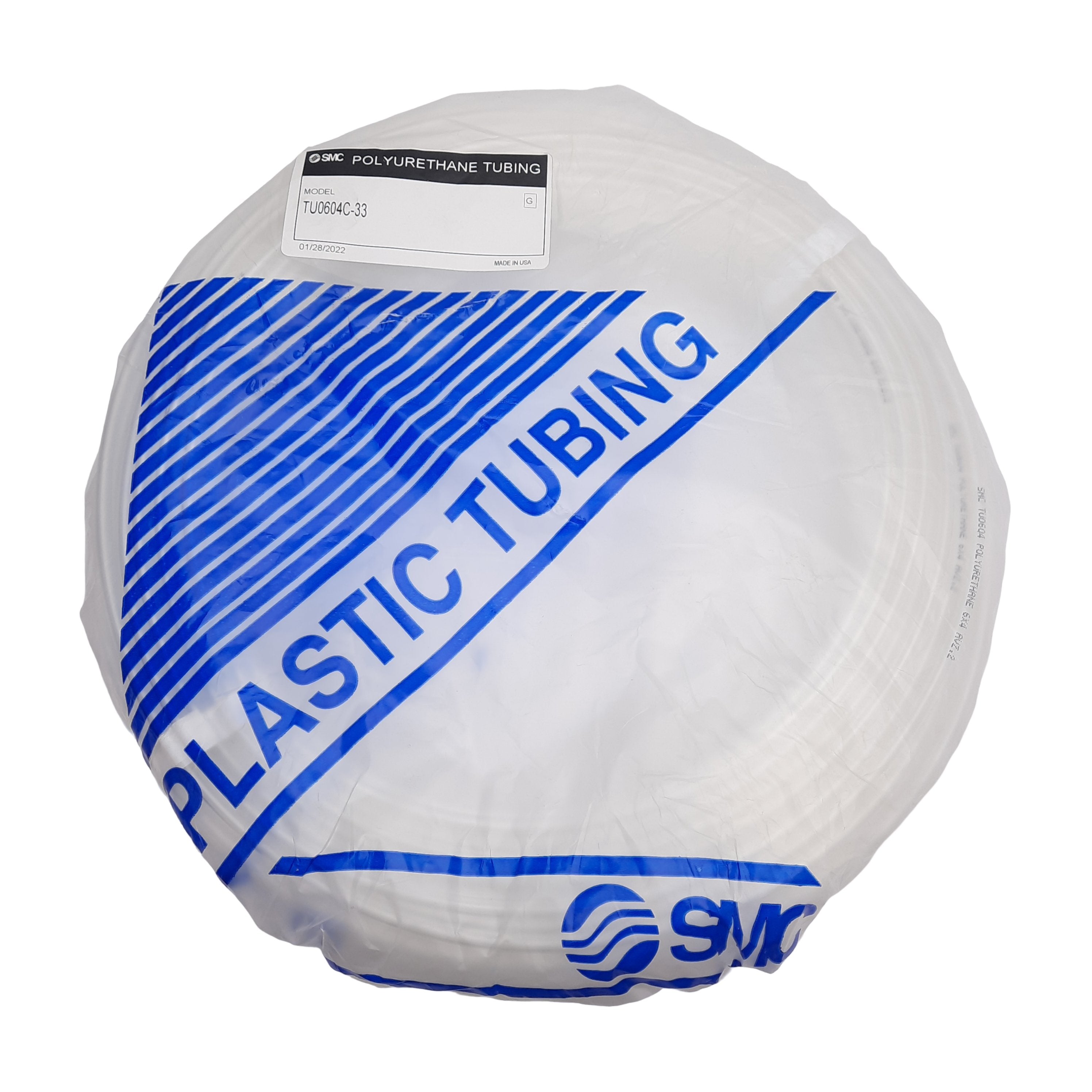 SMC TU0604C-33 Clear Polyurethane Tubing, ø6mm OD, ø4mm ID, 0.8MPa, 10 ...