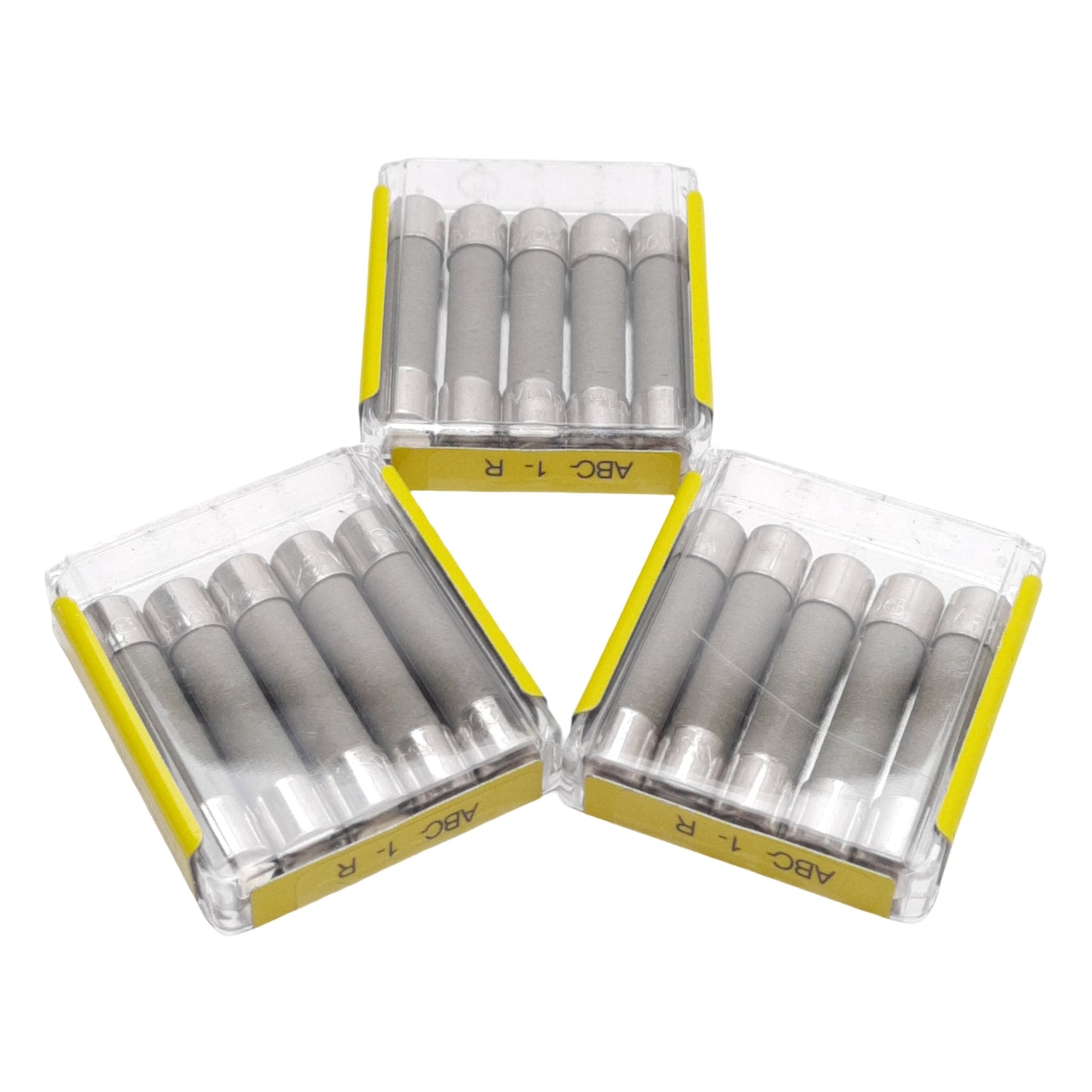 New Lot of 15 Bussman ABC-1-R Fast-Acting Fuse, 1A 250VAC/125VDC, ø1/4in x 1-1/4in