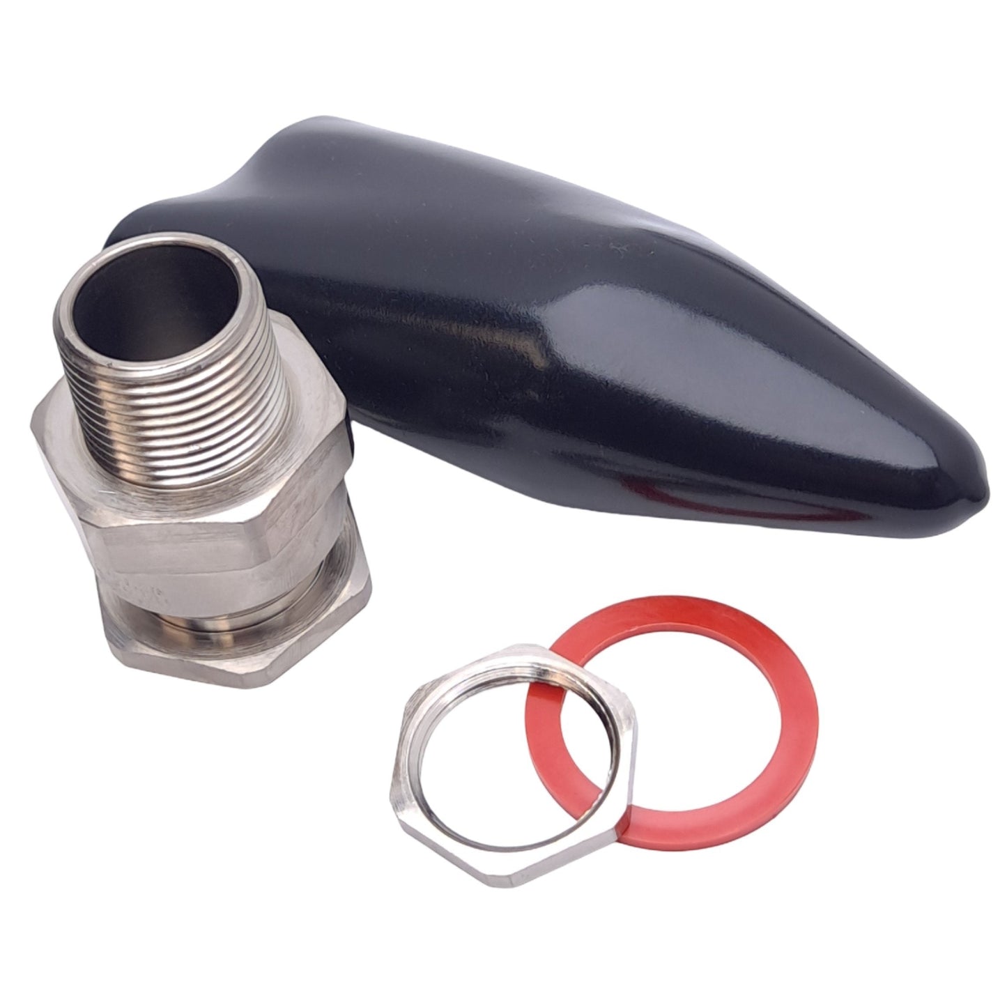 New Peppers A2LBFCK1/NP/25/075NPT Brass Cable Gland w/ PVC Shroud, ø25mm, 3/4 NPT