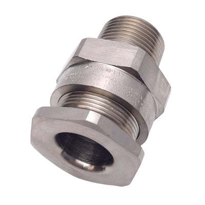 New Peppers A2LBFCK1/NP/25/075NPT Brass Cable Gland w/ PVC Shroud, ø25mm, 3/4 NPT