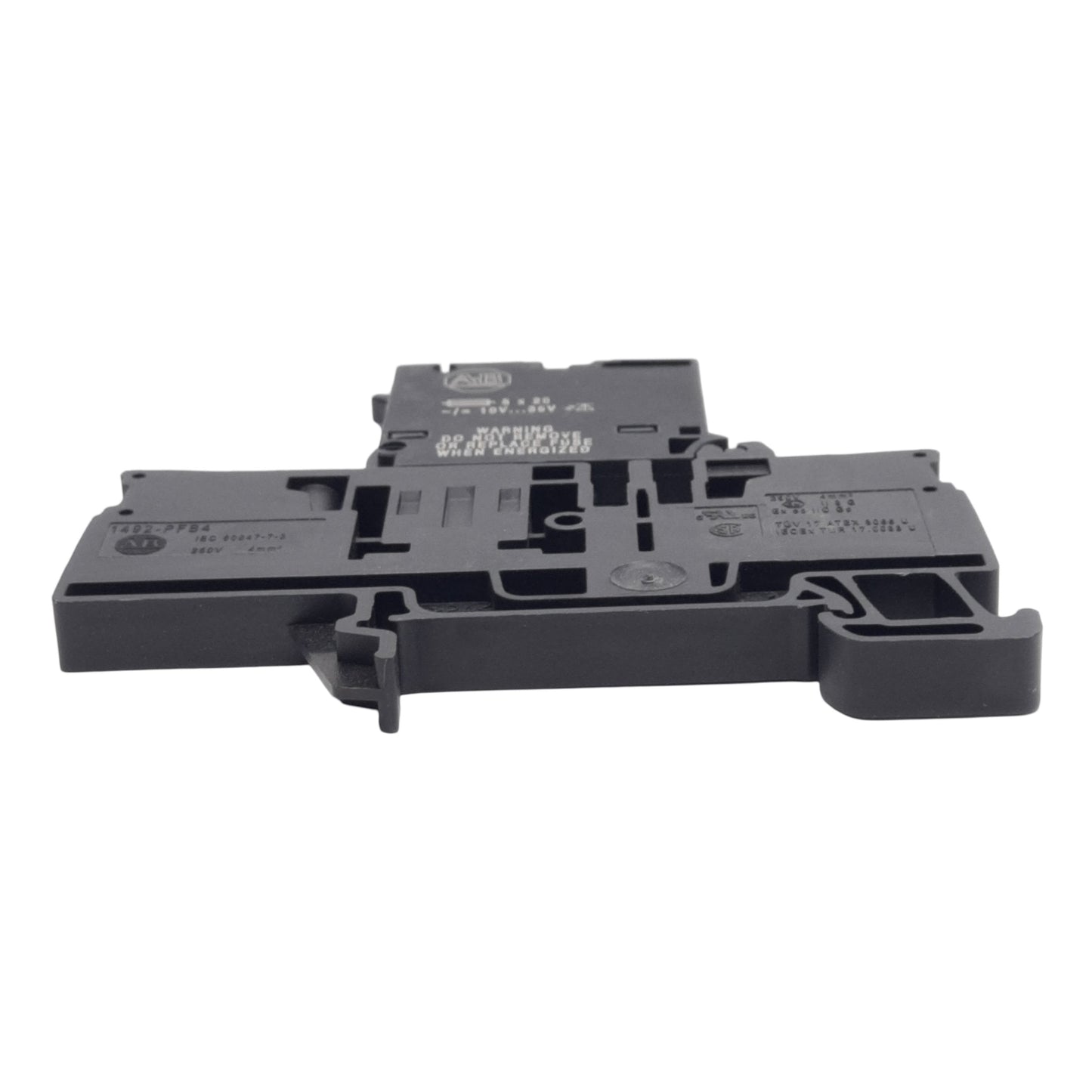 New Lot of 4 Allen Bradley 1492-PFB4 Fuse Terminal Block 2-Position 5x20mm 300V 10A