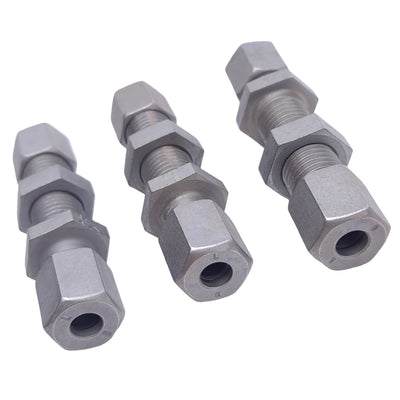 New Lot of 3 Brennan D2700-LN-L06-L06 Straight Couplers, ø6mm Tube, M12x1.5, 500 Ba