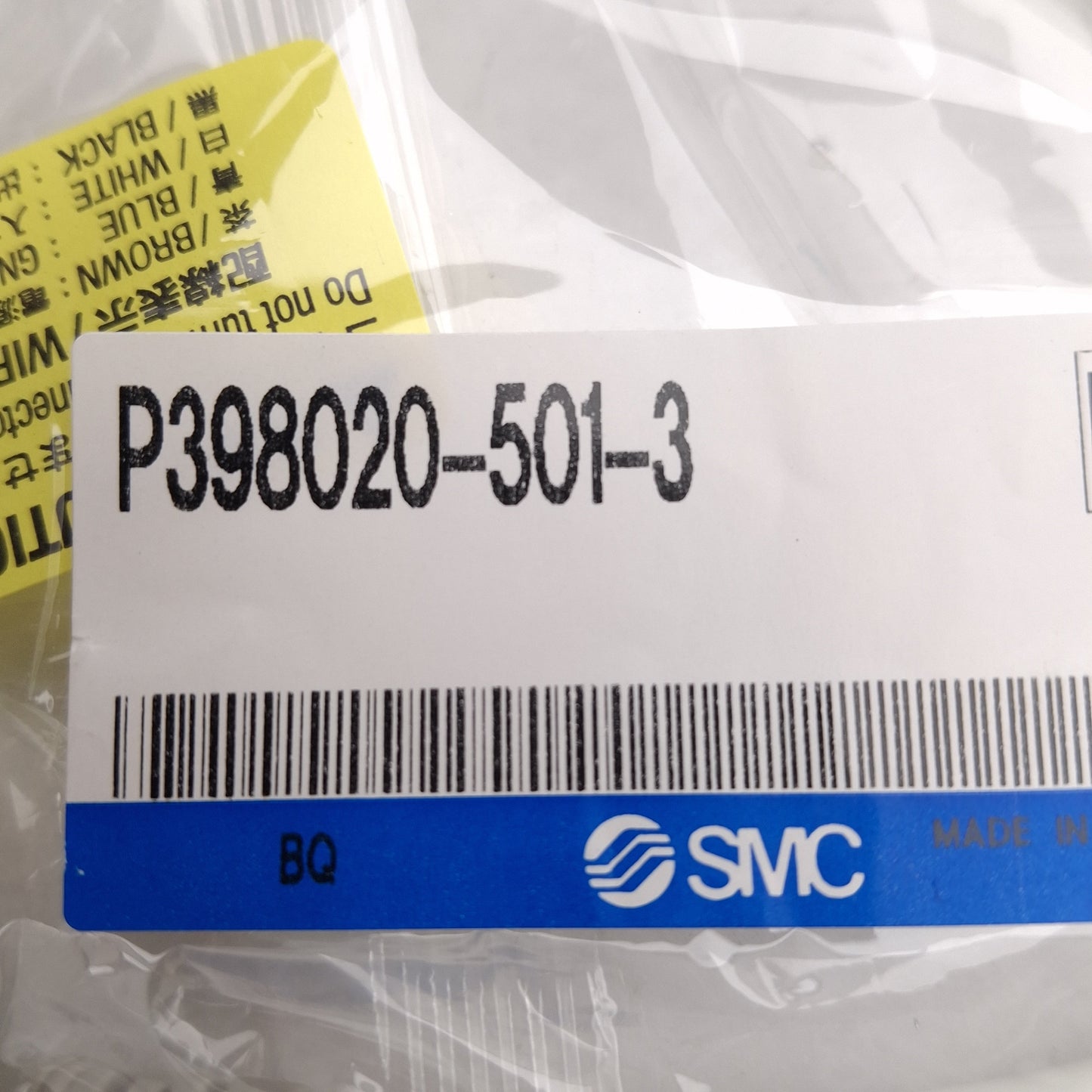 New SMC P398020-501-3 ITV Regulator Power Cable Lead Wire M12 4-Pin Connector, 3m