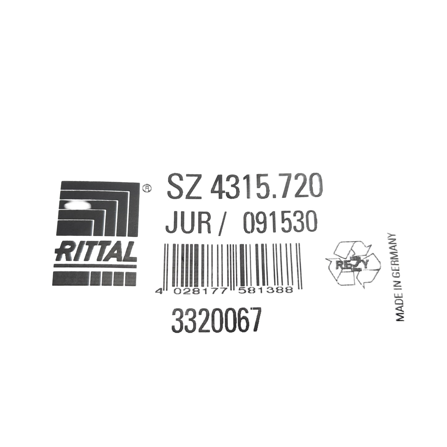 New Rittal SZ 4315.720 Door-Operated Switch 1N.O. + 1N.C, 240VAC, 24 VDC, 2.5A