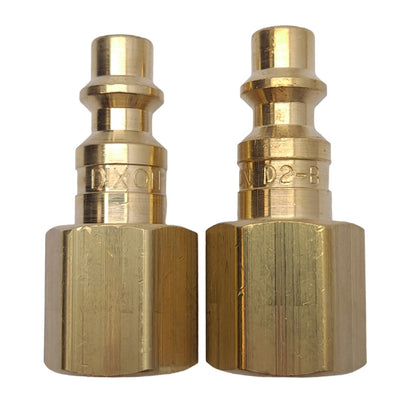 New Lot of 10 Dixon D2F2-B Pneumatic Plugs, 1/4in NPTF, 1.66in Length, 300 PSI Max