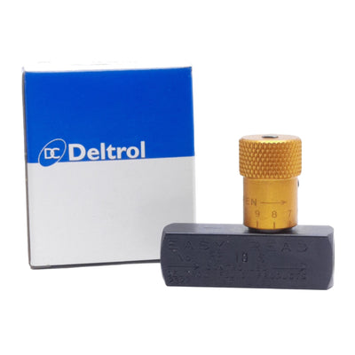 New Deltrol EF10S Easy Read Flow Control Valve, Female 1/8in NPTF, 5000psi Max, 3gpm