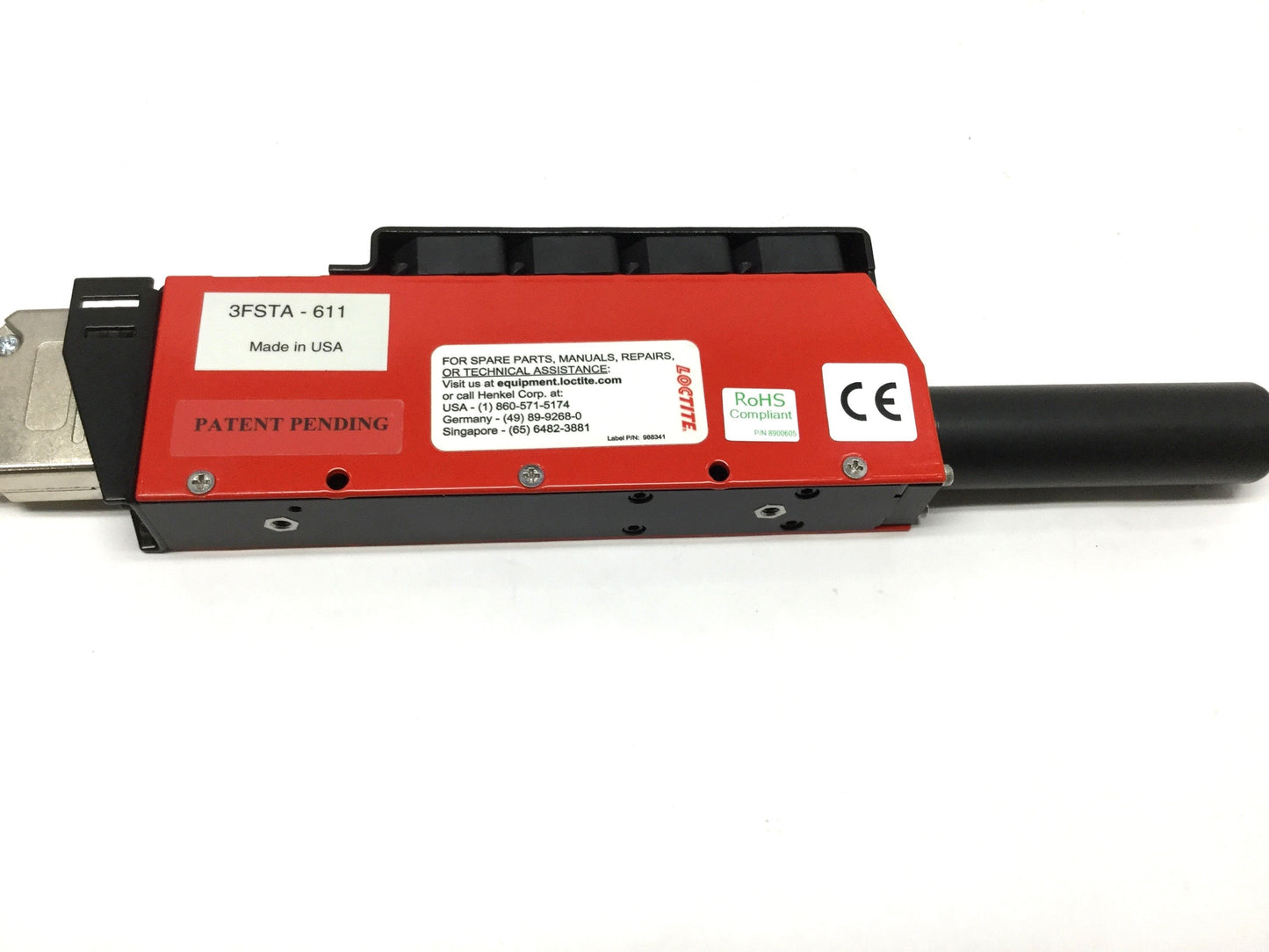 Used Loctite 1369538 CureJet 405 UV LED Curing Spot Light Source Head, 405nm
