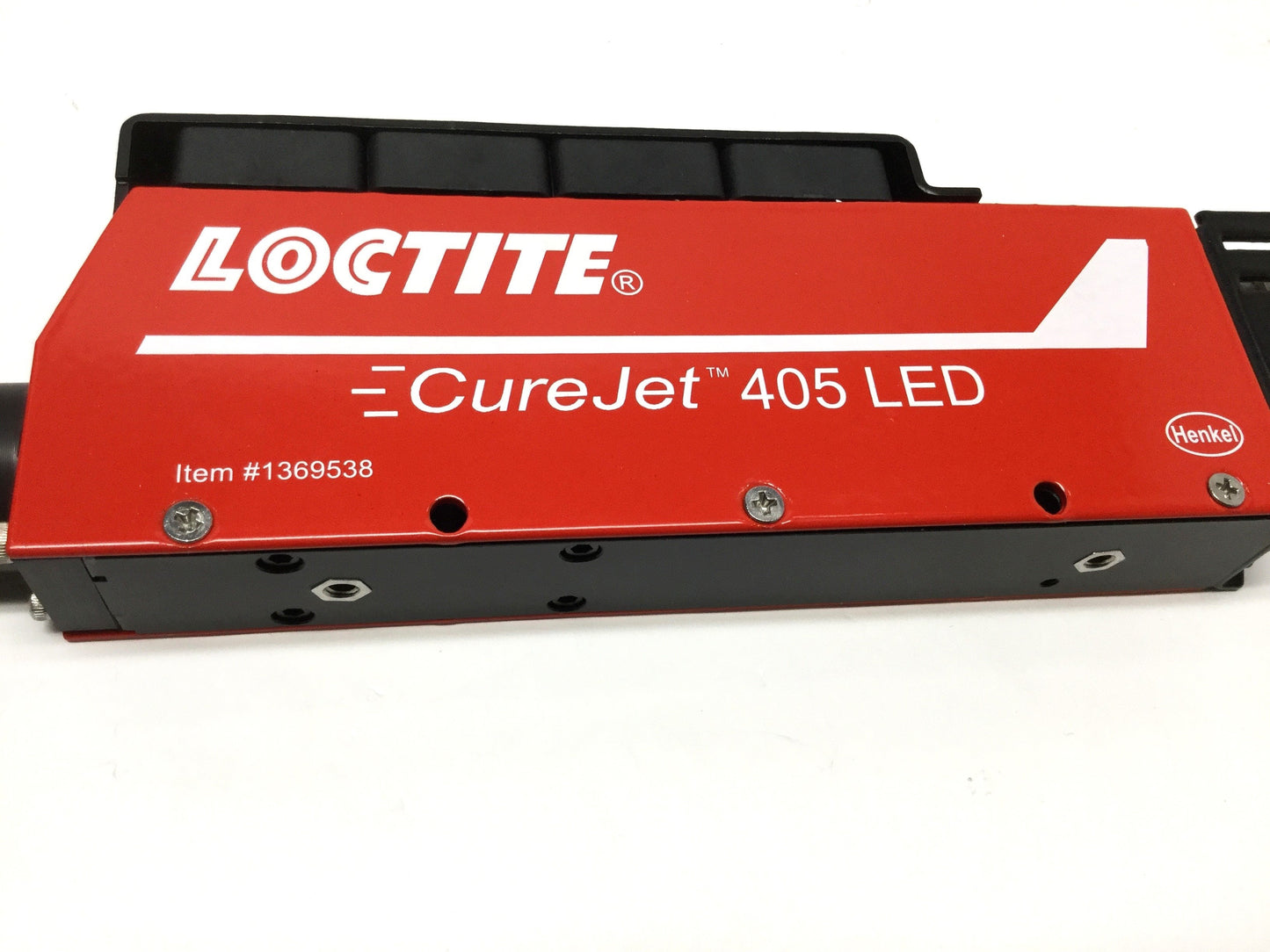 Used Loctite 1369538 CureJet 405 UV LED Curing Spot Light Source Head, 405nm