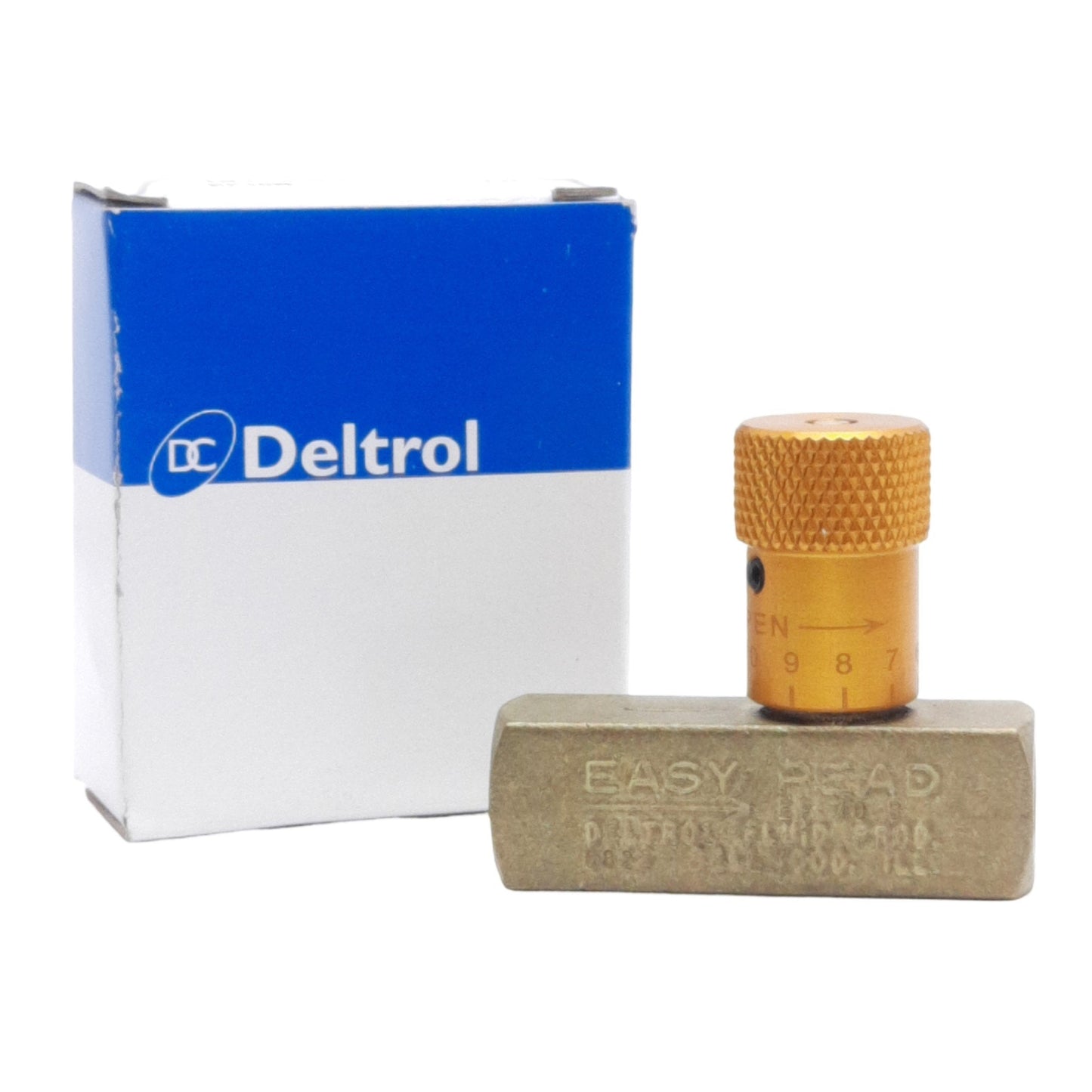 New Deltrol EF10B Easy Read Flow Control Valve, Female 1/8in NPTF, 2000psi Max, 3gpm