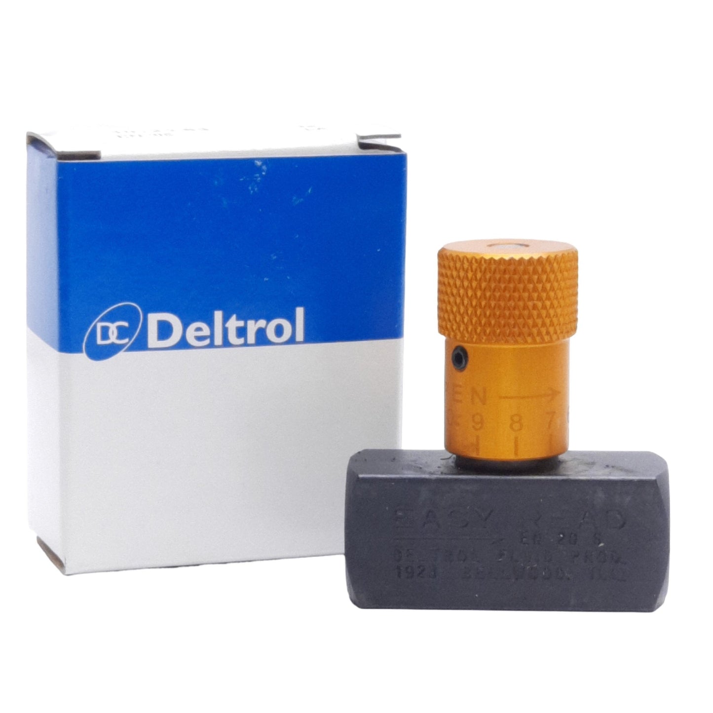 New Deltrol EN20S Easy Read Needle Valve, Female 1/4in NPTF, 5000psi Max, 10gpm