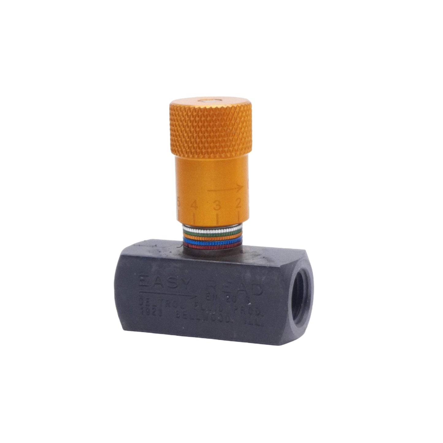 New Deltrol EN20S Easy Read Needle Valve, Female 1/4in NPTF, 5000psi Max, 10gpm