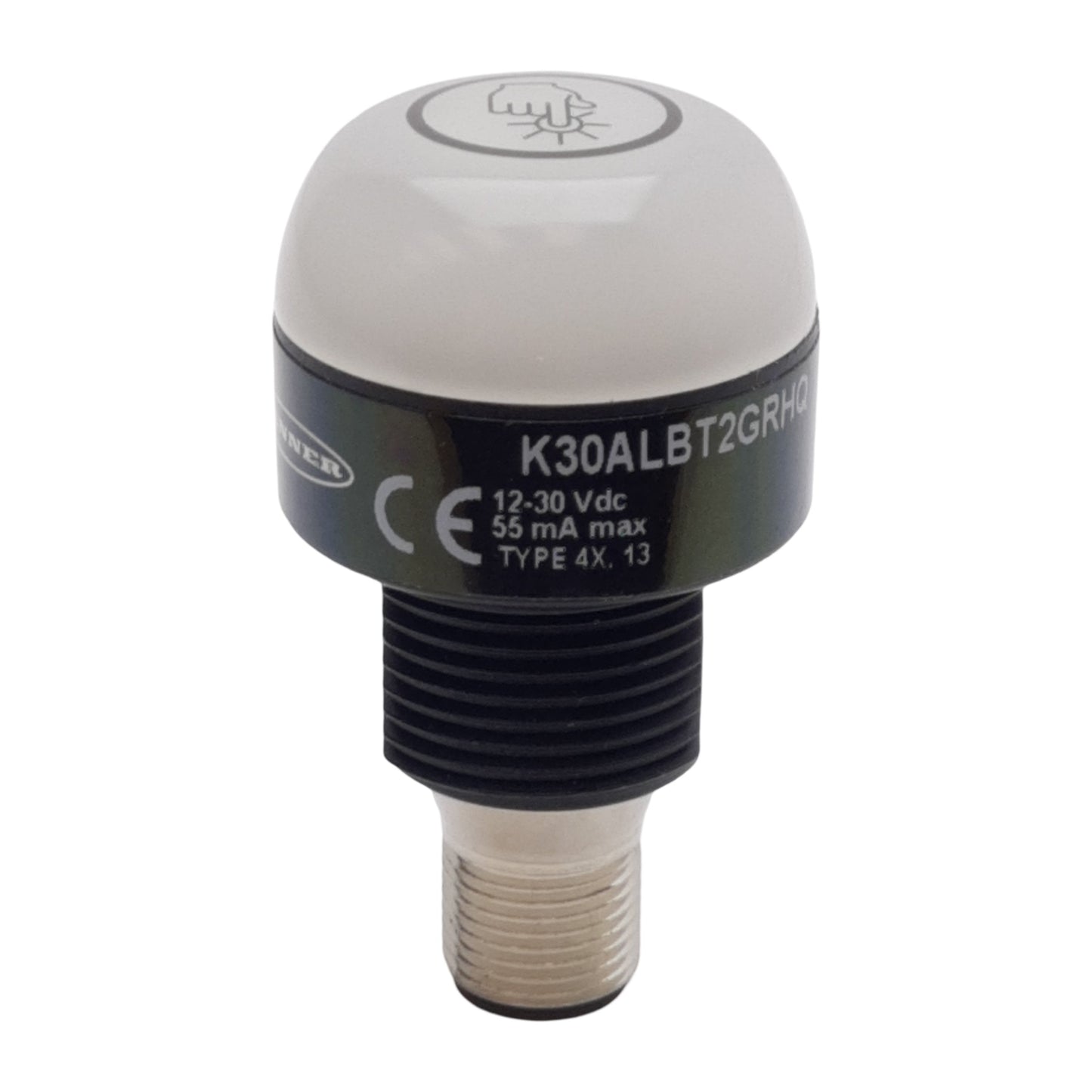 Used Banner K30ALBT2GRHQ EZ-Light Illuminated Touch Button 2-Color Red/Green 12-30VDC