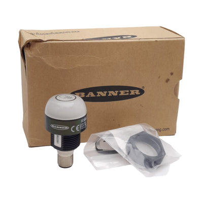 Used Banner K30ALBT2GRHQ EZ-Light Illuminated Touch Button 2-Color Red/Green 12-30VDC