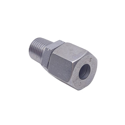 New Brennan D2404-L10-04-SS Straight Coupling, ø10mm, M16x1.5, 1/4 NPT, 315bar Max