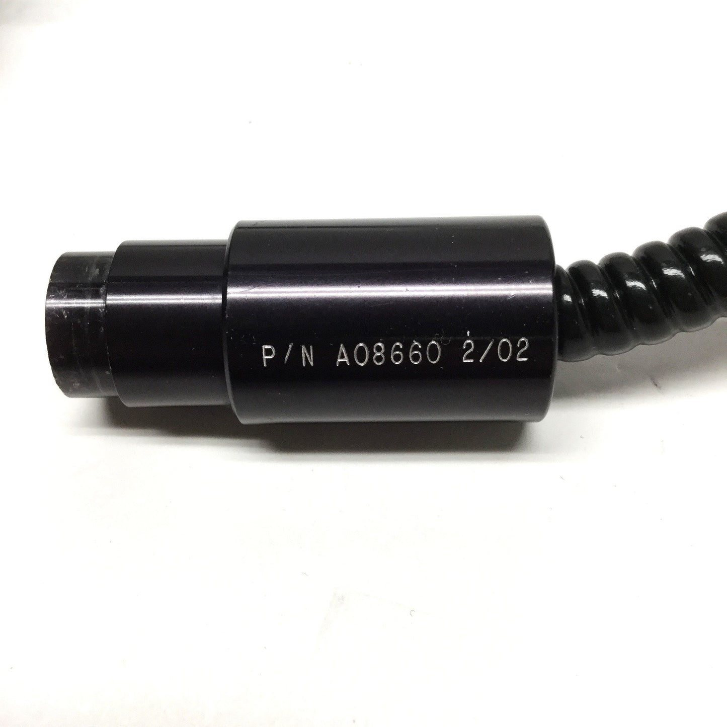 Used Schott Fostec A08660 Mini Fiber Optic Ring Light Guide Ø19-32.5mm Objective, 1m