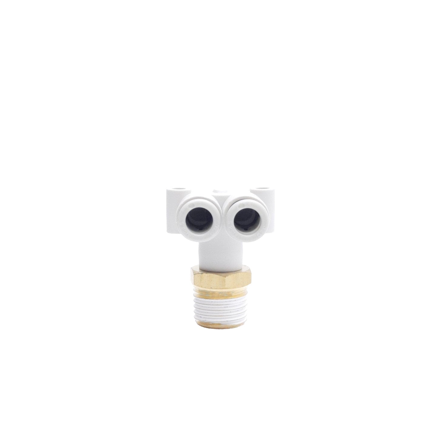 New Lot of 9 SMC KQ2LU06-02AS Pneumatic Fittings, Male R1/4 & ø6mm One-Touch Ports