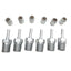 New Lot of 6 Danfoss FC9846-0404S PTFE Crimp Fit 1/4" Male NPT To Hose Barb, -04 ID