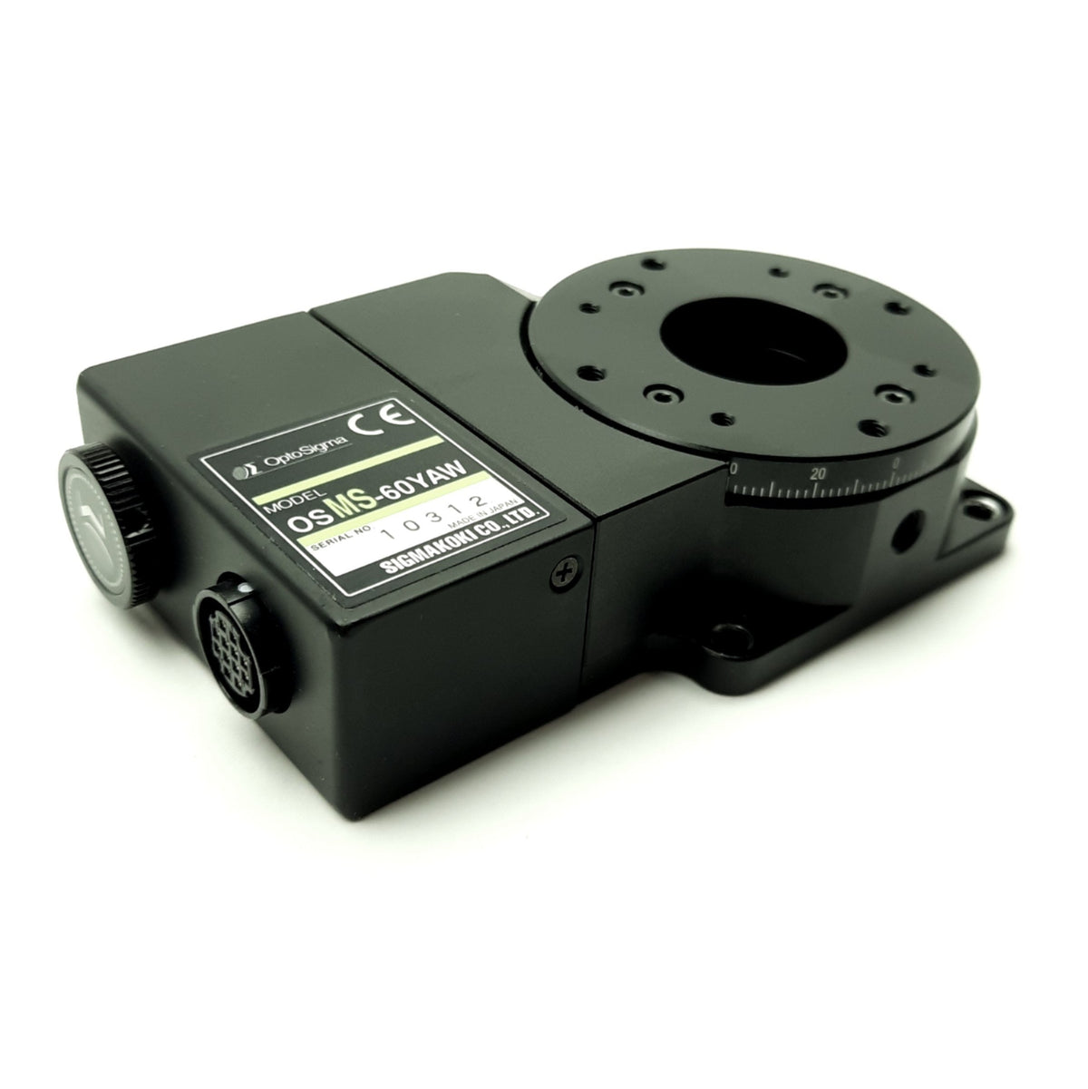 Optosigma Controller OptoSigma OSMS-60YAW Stepper Driven Rotary Stage ⌀60mm 3kg 30°/sec 0.1 ...