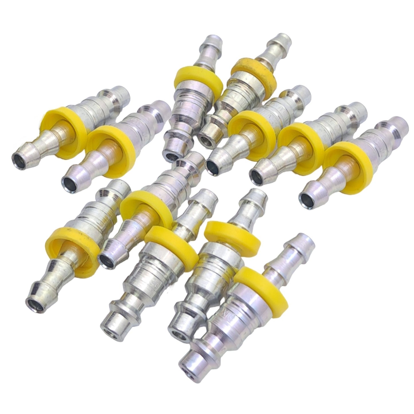 New Lot of 12 Dixon D2B2 Pneumatic Push-On Hose Barbs, ø1/4in Hose, 500 PSI Max