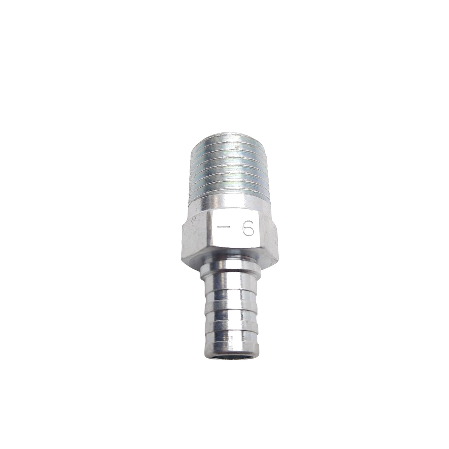 New Lot of 2 Danfoss FC9846-0406S PTFE Crimp Fit 1/4" Male NPT To 3/8" Barb, -6 ID