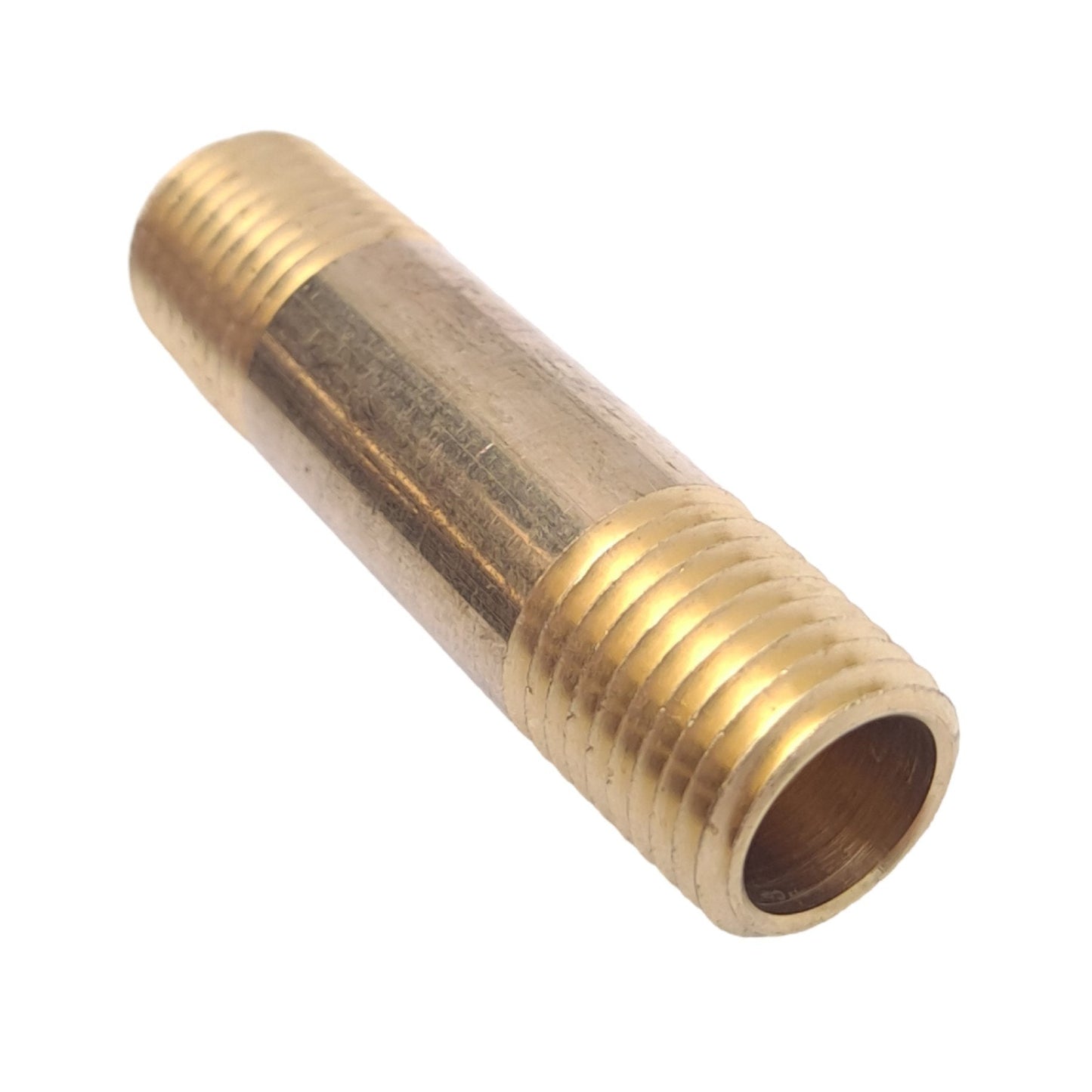 New Lot of 20 Midland 28145 Brass Long Nipples, 1/4 NPTF Male, 2in Length, 120 PSI