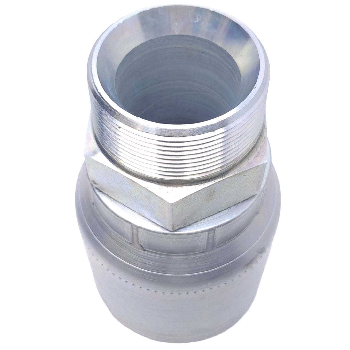 New Danfoss 6SA32MP32 Crimp Hose Fitting, 2in Male Pipe Rigid, 2in NPTF, -32 Hose