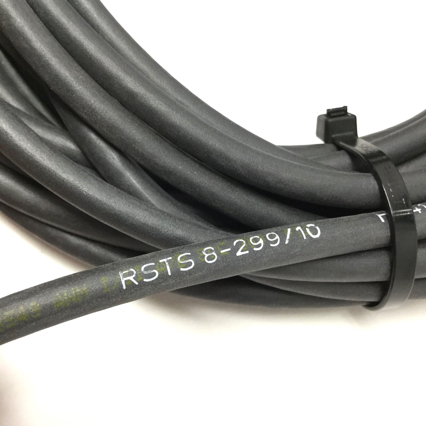 Used Lumberg RSTS 8-299/10M Cable Cordset, M12 8-Pin Male to Flying Leads, 10m