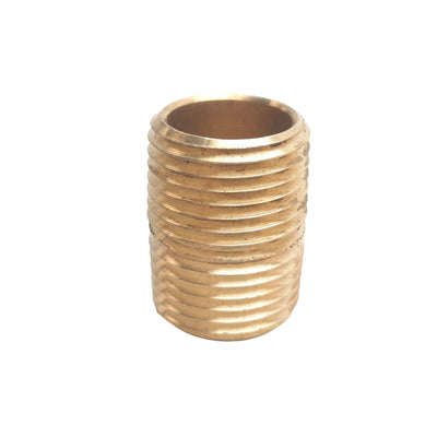 New Lot of 24 Midland 28134 Brass Nipples, 1/2" Male NPTF, 1.12" OAL, 1200 PSI