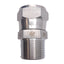 New Brennan 6505-06-06-SS Stainless Steel Adapter, 9/16 JIC to 3/8 NPTF, 6000PSI