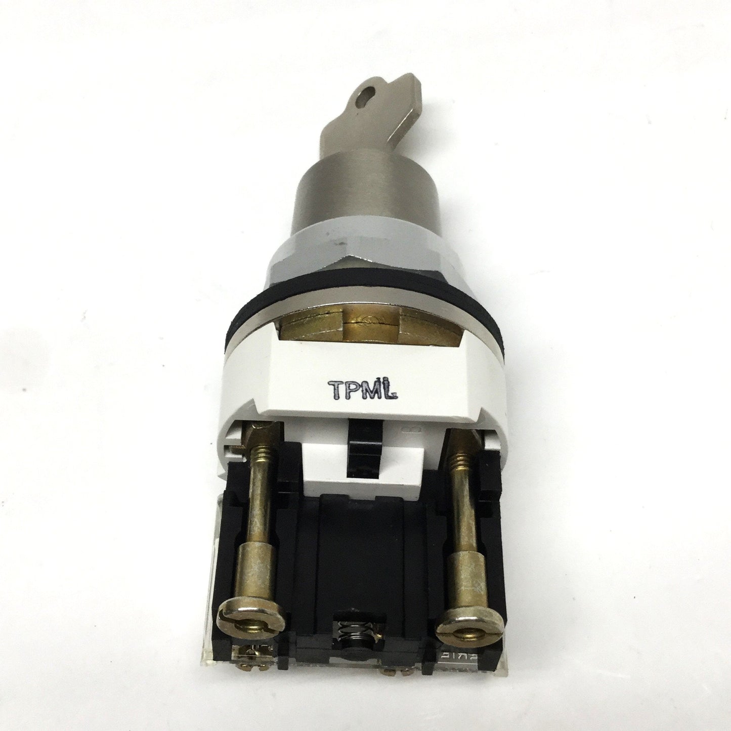 Used Allen Bradley 800T-J44 Keyed Selector Switch, 3-Position Maintained 30mm 1NO-1NC