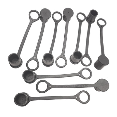 New Lot of 10 Dixon K4DC Quick Coupling Dust Caps 8" OAL, 1/2" Nitrile Body Coupling